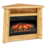 Corner Fireplace with Opening