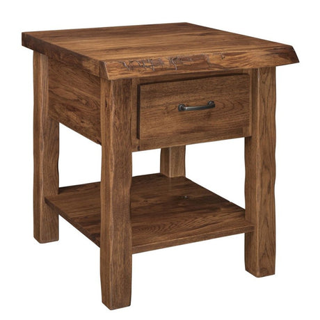 Cross Lake Live Edge 1 Drawer Night Stand