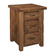 Cross Lake Live Edge 3 Drawer Night Stand