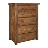Cross Lake Live Edge 5 Drawer Chest