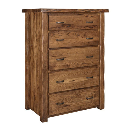 Cross Lake Live Edge 5 Drawer Chest