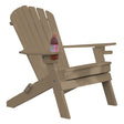 Fanback Folding Chair With Cupholders