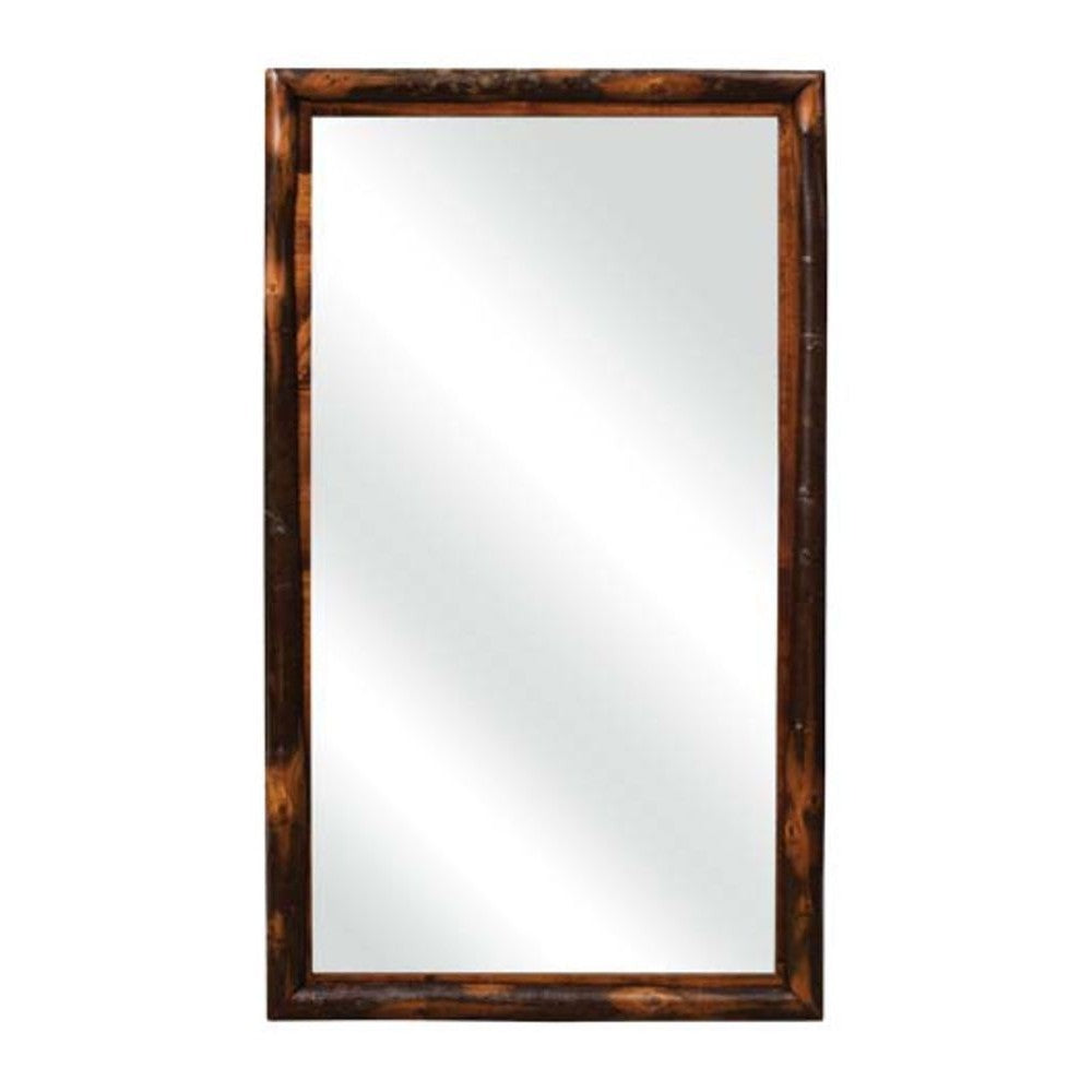 Hickory Framed Mirror - 44"H