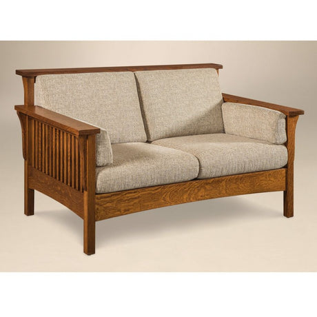 Highback Slat Loveseat