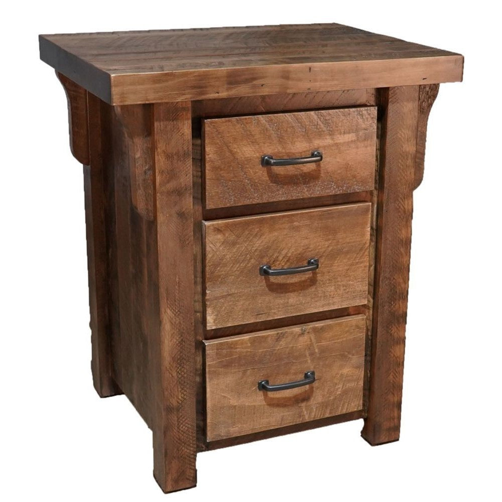 Highland 3 Drawer Nightstand