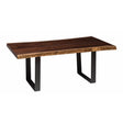 Live Edge Coffee Table with U Base