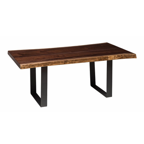 Live Edge Coffee Table with U Base