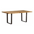 Live Edge Dining Table with U Base
