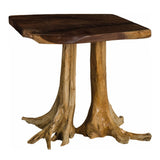 Live Edge End Table with Stump Base