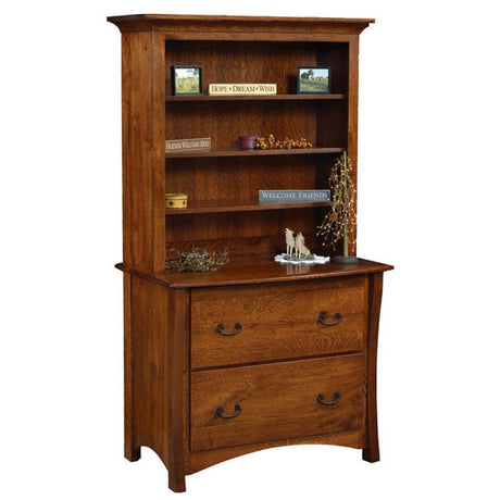 Master Lateral File Cabinet with Bookcase