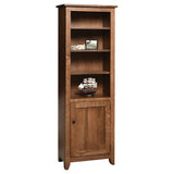 Modern Mission Bookcase with Door