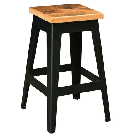 Newport Bar Stool with Black Metal Base