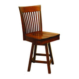 OW Shaker Bent Paddle 24" Swivel Bar Chair