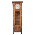 Old Country Grandfather Clock With Shelves