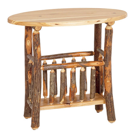 Oval Magazine End Table