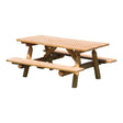 Picnic Table - Attached Benches
