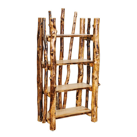 Rocky Mountain Log Fan Bookcase