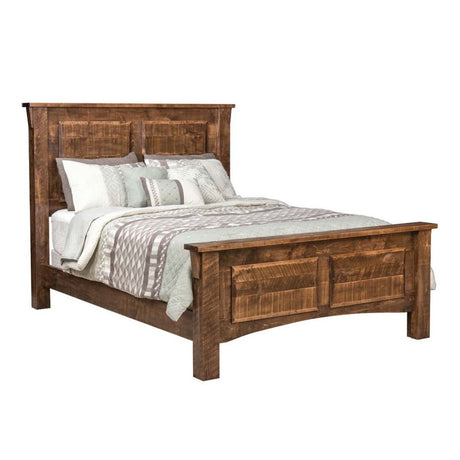 Rough Cut Maplewood 2 Panel Bed