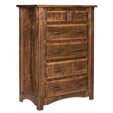 Rough Cut Maplewood 6 Drawer Chest