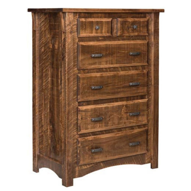Rough Cut Maplewood 6 Drawer Chest