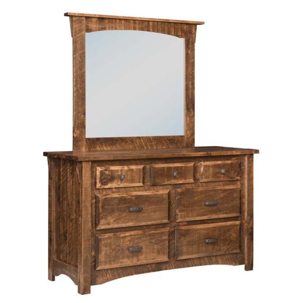 Rough Cut Maplewood 7 Drawer Dresser
