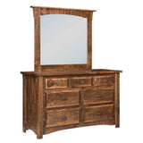 Rough Cut Maplewood 7 Drawer Dresser