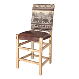 Hickory Stationary Bar Stool