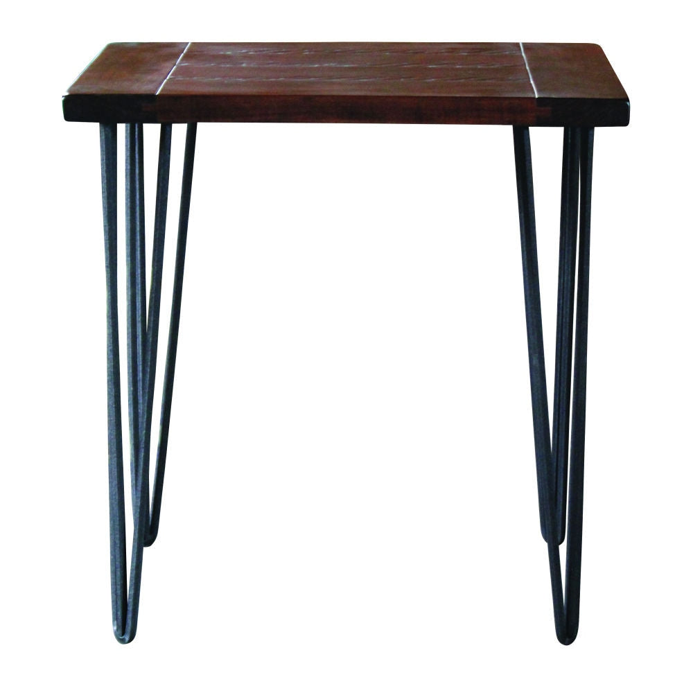 Seneca End Table with Iron Legs