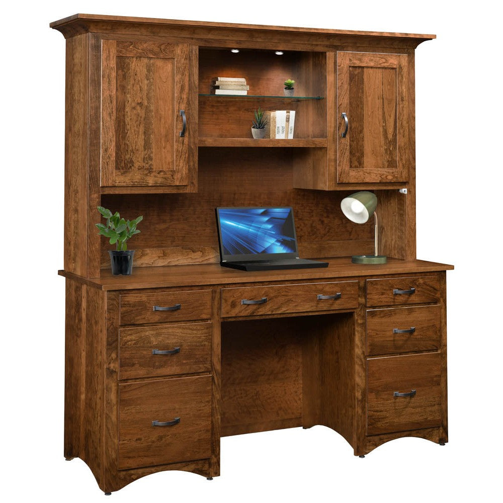 Shaker Desk With Hutch