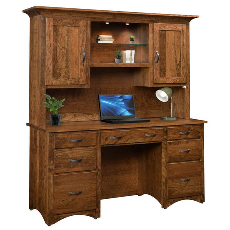 Shaker Desk With Hutch