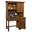 Shaker Single Pedestal Desk with Hutch