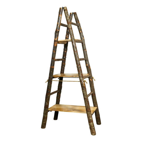 Showcase Ladder With 3 Solid Shelves