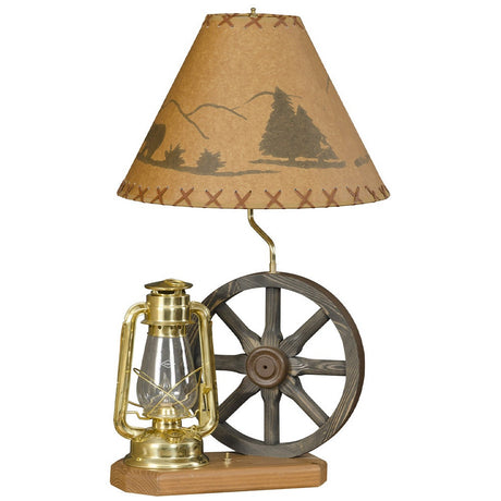 Wagon Wheel Lamp