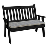 Traditional English Garden Bench - 4'