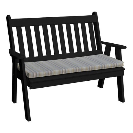 Traditional English Garden Bench - 4'