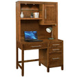 Vienna Single Pedestal Desk With Hutch
