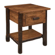 Wagon Wheel Hickory Nightstand