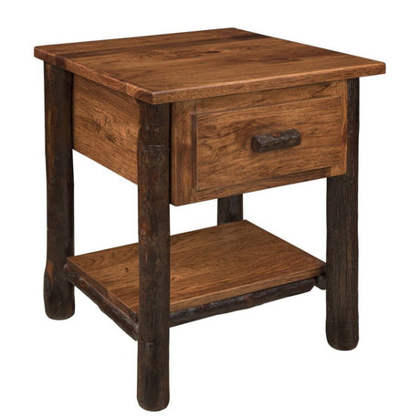 Wagon Wheel Hickory Nightstand