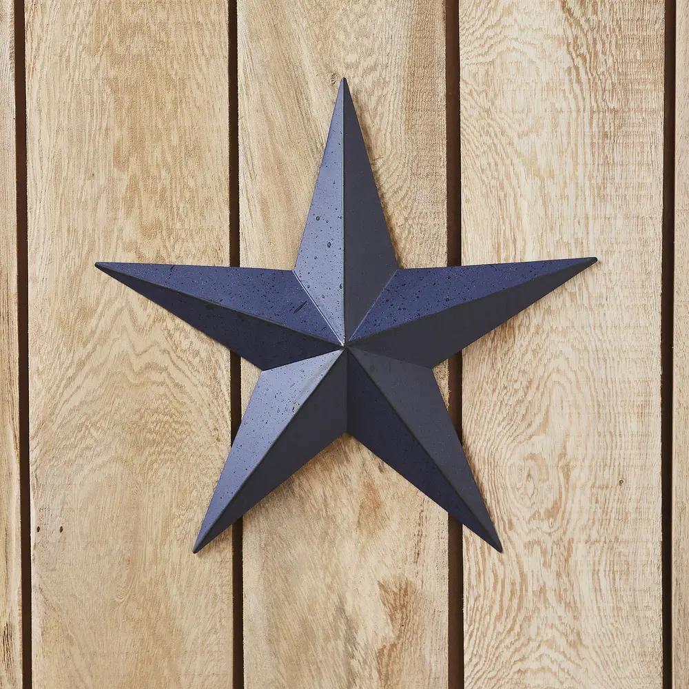 Faceted Metal Star Wall Hanging