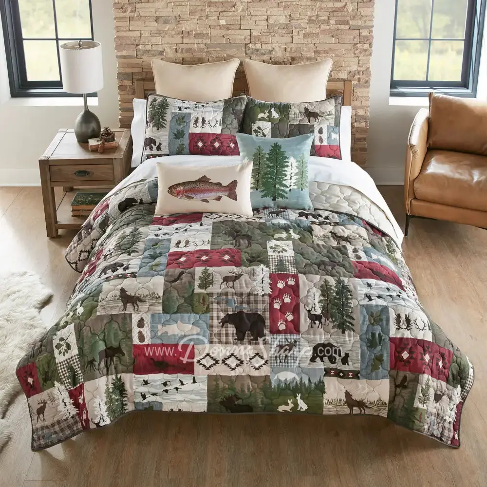 Montana Forest Quilt Set